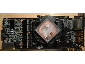 gtx 980 ti ek supremacía de la gpu enfriador agua mod equipo tarjeta vídeo 3d print model - Mito3D