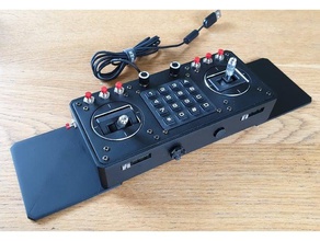diy hotas gamepad frsky m7 jogos de vídeo voo simulador cardan joystick leobodnar acelerador 3d print model - Mito3D