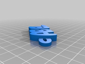 abel 3 keychains customized 3d print model - Mito3D