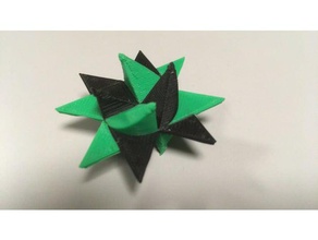 versão impressa clássica artesanal estrela de papel decoração natal ornamento 3d print model - Mito3D