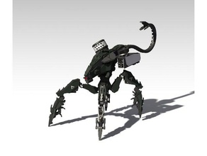 corruptor horizon zero dawn video games faro machine mecha robot scarab 3d print model - Mito3D