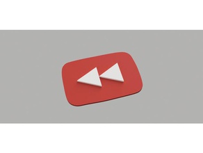youtube rewind icon models 3d print model - Mito3D