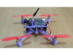 miniquad x120 3d printing drone frame micro microquad mini quad quadcopter 3d print model - Mito3D