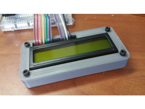 1602 lcd enclosure electronics 3d print model - Mito3D
