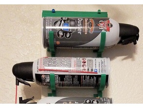 spray can holder push-pin adjustable mount union organization 3d print model - Mito3D