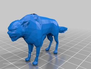 pseudo cão de impressão a arte stalker 3d print model - Mito3D