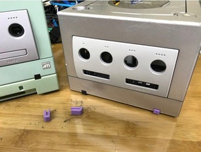 gamecube foot replacement toy & game accessories cube nintendo rubber feet 3d print model - Mito3D