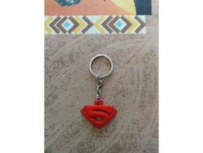 keychain do superman chaveiros chave chaveiro 3d print model - Mito3D