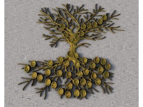 la ascendencia de árbol decoración 3d print model - Mito3D