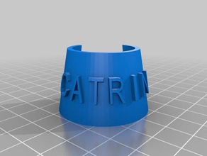 catrin bottle tag food & drink customized 3d print model - Mito3D