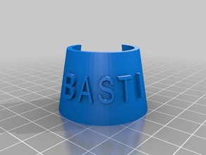 basti bottle tag food & drink customized 3d print model - Mito3D