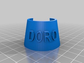 doro bottle tag food & drink customized 3d print model - Mito3D