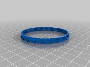 my customized flexible tooth belt robotics 3d print model - Mito3D