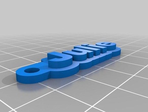 portecle julie Anahtarlık özelleştirilmiş 3d print model - Mito3D