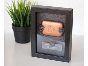 youtube plaque signs & logos anet a6 copper decoration doks duke dukedoks ikea hack rf1000 subscribe subscribers 3d print model - Mito3D