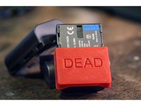mortos tampa da bateria panasonic gh4 & gh5 câmera a dmw-blf19 3d print model - Mito3D