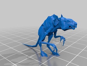 stalker rat mutant art 3d print model - Mito3D
