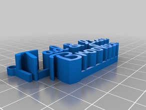 my customized hanging letters - tad & lisa decor 3d print model - Mito3D