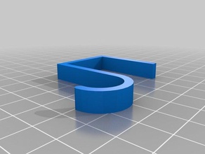 il mio personalizzato semplice sopra labbro gancio organizzazione su misura 3d print model - Mito3D