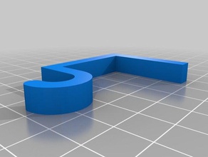 meu personalizados simples over-the-lip hook5 organização personalizado 3d print model - Mito3D