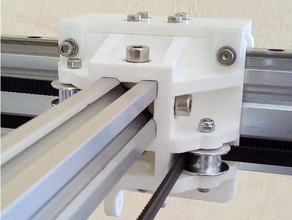 3-rodas y guia vai linear Impressora 3d de peças núcleo xy d-bot trilho eixo-y 3d print model - Mito3D