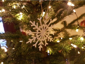snowflake decoration art bauble christmas ornament 3d print model - Mito3D