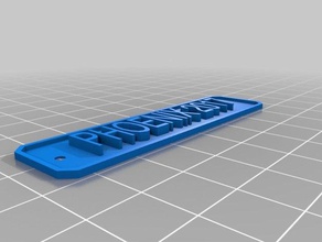 my customized simple text sign phoenix signs & logos 3d print model - Mito3D