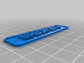 my customized simple text sign mason signs & logos 3d print model - Mito3D