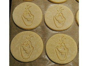 disney gefrorene olaf-cookie Briefmarken Küche und Esszimmer cookie cutter Stempel 3d print model - Mito3D