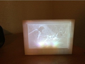 natividad lithophane art de navidad la decoración luces sagrada familia jesús escena 3d print model - Mito3D