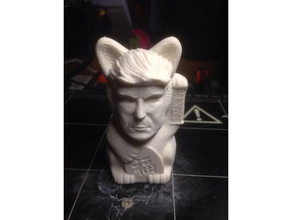 chat trump sculptures cat drôle la statue 3d print model - Mito3D
