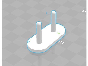 copripresa eu plug 3d print model - Mito3D