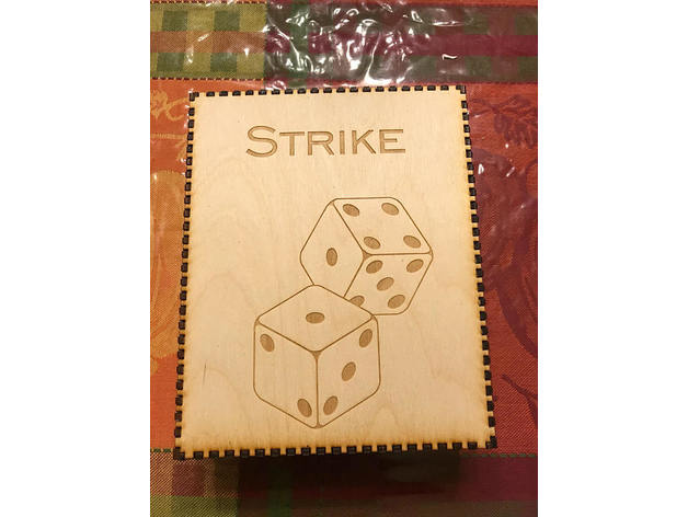 strike box games dice lasercut 3D print model - Mito3D