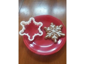 copo de nieve del cortador la galleta cocina y comedor autodesk fusion 360 navidad cookiecutter galletas fusion360 madewithfusion360 3d print model - Mito3D