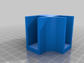 tipo de soporte x pie espesor 16 mm 40 organización personalizado 3d print model - Mito3D