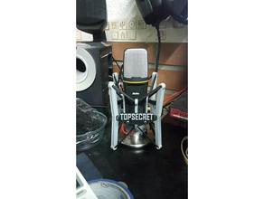 shock munt microfono mount computer 3d print model - Mito3D