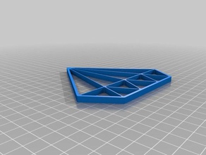 meu personalizados origami de diamante jóias personalizado 3d print model - Mito3D