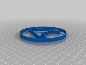 anarchy letter household 3d print model - Mito3D
