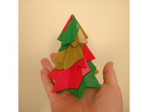 la canne de bonbons arbre noël - 3 couleurs unique l'extrudeuse décor en bonbon les fêtes d'arbre 3d print model - Mito3D