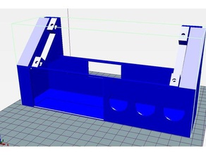 tapa delantera modificada caja anet a8 A impressão 3d eletrônica externo caso fuente alimentacion lcd 3d print model - Mito3D