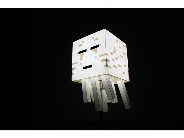 minecraft ghast night lamp scans & replicas cool figures 3D print model - Mito3D