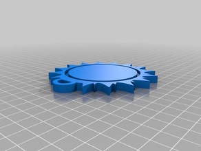 sun keychain 3d printing eclipse solar 3d print model - Mito3D