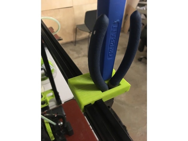 donanım-ücretsiz lulzbot temel aracı caddy 3d yazıcı aksesuarları 2020 ekstruzyon bıçak taz taz4 taz5 taz6 5 6 pense 4 araçlar alet tutucu araç sahibi 3D print model - Mito3D