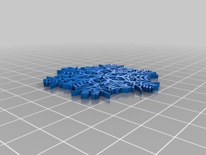 my customized text snowflake generator tom & kim decor 3d print model - Mito3D