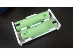 doppia batteria agli ioni di litio titolare l'elettronica porta il al caso 3d print model - Mito3D