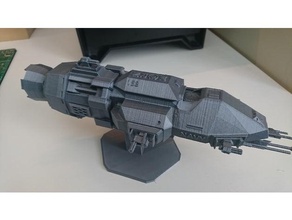 expanse martian gunship rocinante remix models mars model space spaceship 3d print model - Mito3D