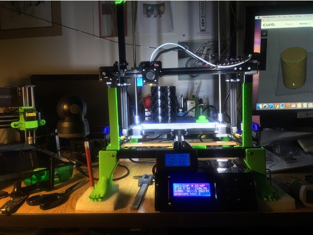 tronxy x3a led de montagem esquerda para a direita Impressora 3d acessórios diodo emissor luz monte 3D print model - Mito3D