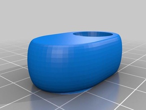 oval Topuz tam grafik ekran 3d baskı 3d print model - Mito3D