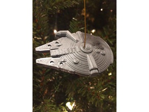 millenium falcon - hanging ornament remix models christmas tree model rebel alliance scifi spaceship star wars starwars 3d print model - Mito3D