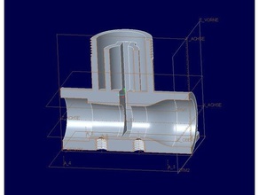 vollständig bedruckbar Vergaser Benzin Motor automotive carb motor vergaser 3d print model - Mito3D